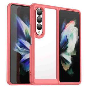 For Samsung Galaxy Z Fold4 5G Colorful Series Acrylic + TPU Phone Case(Red)