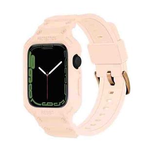 Integrated TPU Watch Band For Apple Watch Series 8&7 41mm / SE 2&6&SE&5&4 40mm / 3&2&1 38mm(Pink)