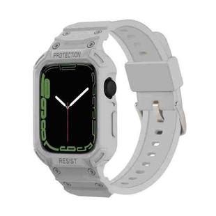 Integrated TPU Watch Band For Apple Watch Series 8&7 45mm / SE 2&6&SE&5&4 44mm / 3&2&1 42mm(Light Grey)