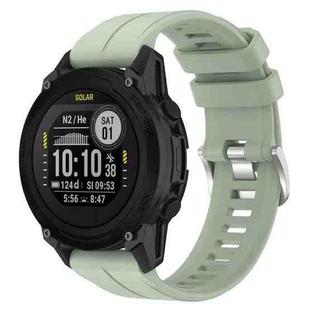 For Garmin Descent G1 / Forerunner 745/945/935 / Approach S62 Solid Color Silicone Watch Band(Mint Green)