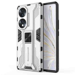 For Honor 70 5G Supersonic PC + TPU Shock-proof Protective Phone Case(Silver)