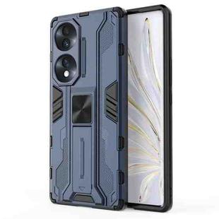 For Honor 70 5G Supersonic PC + TPU Shock-proof Protective Phone Case(Blue)