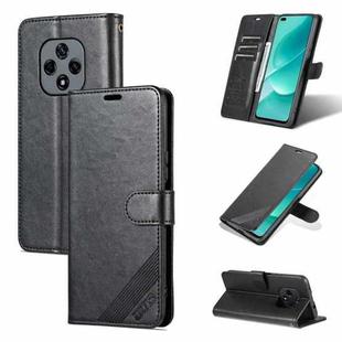 For Huawei Nova 9Z 5G AZNS Sheepskin Texture Flip Leather Phone Case(Black)