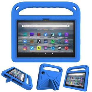 For Amazon Fire 7 2022 Handle EVA Shockproof Tablet Case with Triangle Holder(Blue)