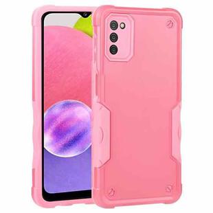 For Samsung Galaxy A03s / A02s 164mm Non-slip Shockproof Armor Phone Case(Pink)