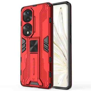 For Honor 70 Pro 5G Supersonic PC + TPU Shock-proof Protective Case(Red)