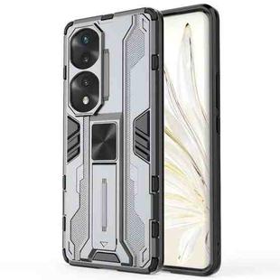 For Honor 70 Pro 5G Supersonic PC + TPU Shock-proof Protective Case(Grey)