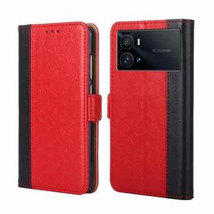 For vivo iQOO 9 Pro Ostrich Texture Horizontal Flip Leather Case(Red)