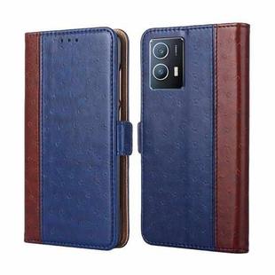 For vivo iQOO U5 Ostrich Texture Horizontal Flip Leather Case(Blue)