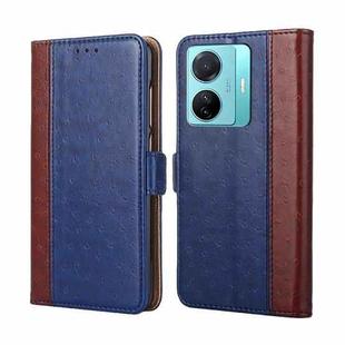 For vivo S15e / T1 Snapdragon 778G Ostrich Texture Horizontal Flip Leather Case(Blue)