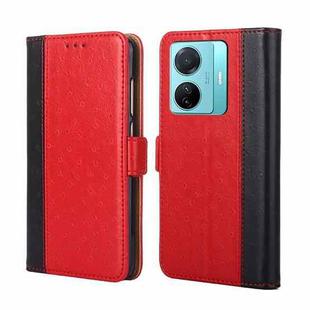 For vivo S15e / T1 Snapdragon 778G Ostrich Texture Horizontal Flip Leather Case(Red)