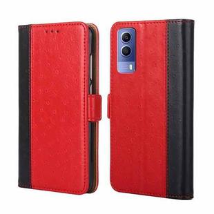 For vivo Y53s 5G / iQOO Z5x / T1x Ostrich Texture Horizontal Flip Leather Case(Red)