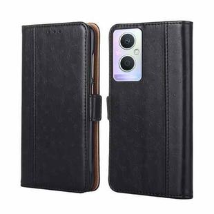 For OPPO A96 5G Ostrich Texture Flip Leather Case(Black)