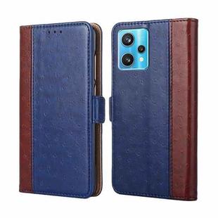 For OPPO Realme 9 Pro+ Ostrich Texture Flip Leather Case(Blue)