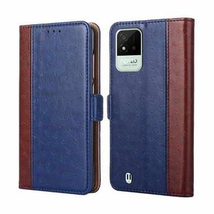 For OPPO Realme Narzo 50i Ostrich Texture Flip Leather Case(Blue)