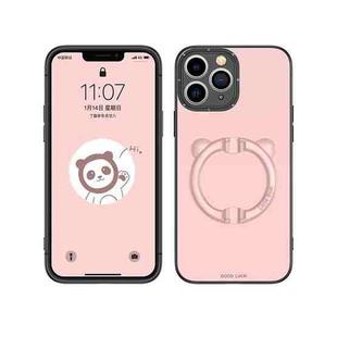 Bear Holder Phone Case For iPhone 12 Pro Max(Pink)