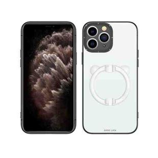 Bear Holder Phone Case For iPhone 11 Pro Max(White)