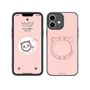 For iPhone 11 Bear Holder Phone Case (Pink)