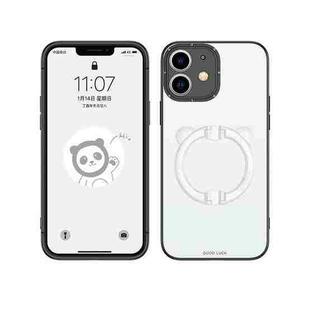 For iPhone 11 Bear Holder Phone Case (White)