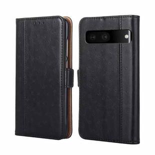 For Google Pixel 7 5G Ostrich Texture Flip Leather Phone Case(Black)