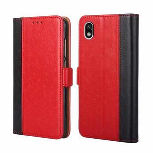 For Sony Xperia Ace III Ostrich Texture Flip Leather Phone Case(Red)