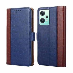 For OnePlus Nord CE 2 Lite 5G Ostrich Texture Flip Leather Phone Case(Blue)