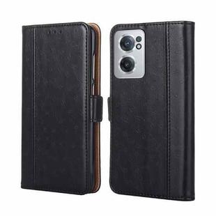 For OnePlus Nord CE 2 5G Ostrich Texture Flip Leather Phone Case(Black)