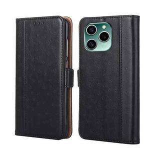 For Honor 60 SE Ostrich Texture Flip Leather Phone Case(Black)