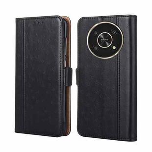 For Honor X30 Ostrich Texture Flip Leather Phone Case(Black)