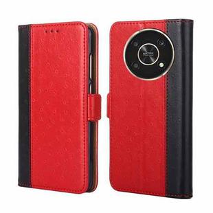 For Honor X30 Ostrich Texture Flip Leather Phone Case(Red)