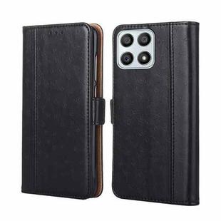 For Honor X30i Ostrich Texture Flip Leather Phone Case(Black)