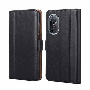 For Huawei nova 9 SE 4G Ostrich Texture Flip Leather Phone Case(Black)