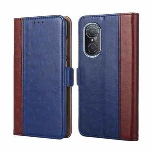 For Huawei nova 9 SE 4G Ostrich Texture Flip Leather Phone Case(Blue)