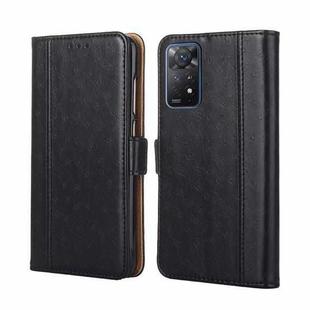 For Xiaomi Redmi Note 11 Pro 4G/5G Global Ostrich Texture Flip Leather Phone Case(Black)