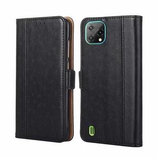 For Blackview A55 Ostrich Texture Flip Leather Phone Case(Black)