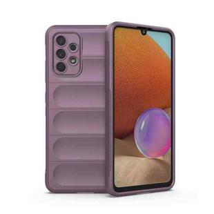 For Samsung Galaxy A32 4G Magic Shield TPU + Flannel Phone Case(Purple)