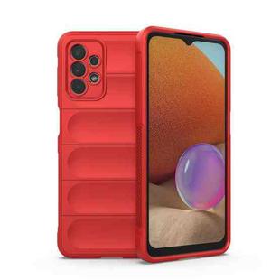 For Samsung Galaxy A32 5G Magic Shield TPU + Flannel Phone Case(Red)