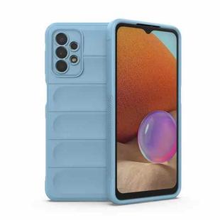 For Samsung Galaxy A32 5G Magic Shield TPU + Flannel Phone Case(Light Blue)