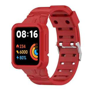 For Xiaomi Poco Watch Silicone Integrated Watch Band(Red)