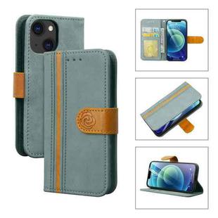 Skin Feel Leather Wallet Phone Case For iPhone 13 mini(Grey)