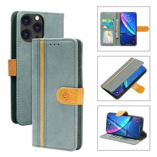 Skin Feel Leather Wallet Phone Case For iPhone 13 Pro Max(Grey)