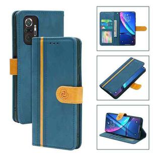 For Xiaomi Redmi Note 10 Pro Skin Feel Leather Wallet Phone Case(Blue)