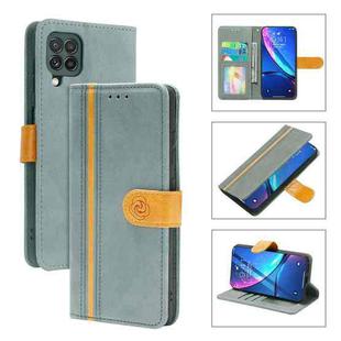 For Samsung Galaxy A22 4G Skin Feel Leather Wallet Phone Case(Grey)