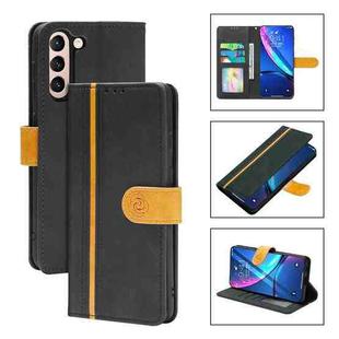 For Samsung Galaxy S21 5G Skin Feel Leather Wallet Phone Case(Black)