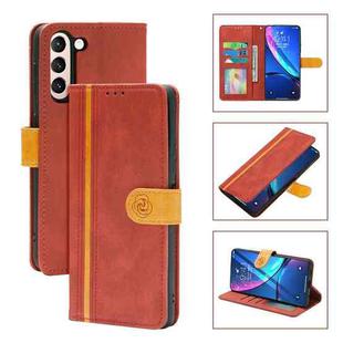 For Samsung Galaxy S21 5G Skin Feel Leather Wallet Phone Case(Red)
