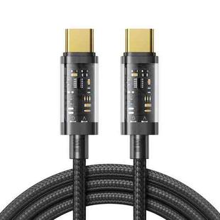 JOYROOM S-CC100A12 USB-C / Type-C to USB-C / Type-C 100W Sync Data Cable, Cable Length:1.2m(Black)