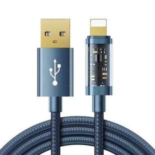 JOYROOM S-UL012A12 USB-A to 8 Pin 2.4A Sync Data Cable, Cable Length:1.2m(Blue)