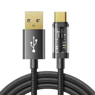 JOYROOM S-UC027A12 USB-A to USB-C / Type-C 3A Sync Data Cable, Cable Length:1.2m(Black)