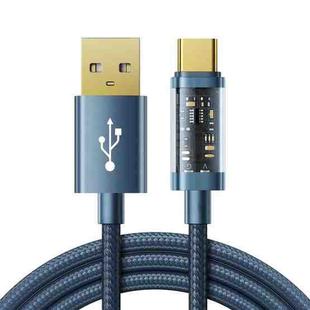JOYROOM S-UC027A12 USB-A to USB-C / Type-C 3A Sync Data Cable, Cable Length:1.2m(Blue)