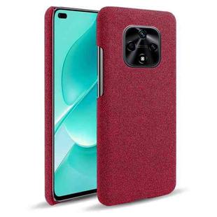 For Huawei nova 9Z 5G Cloth Coated Hard Plastic Phone Case(Red)